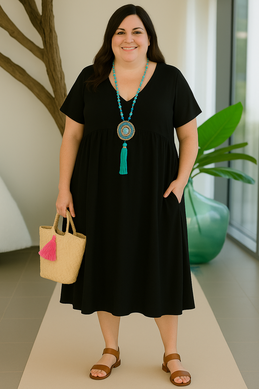 Soft-Tiers Maxi Dress