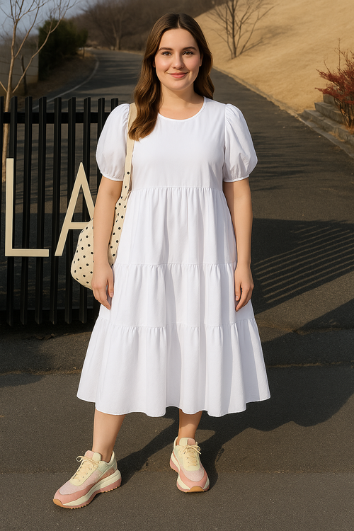 Flowy-Elegance Tiered Dress