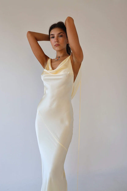 Silk Elegance Maxi Dress