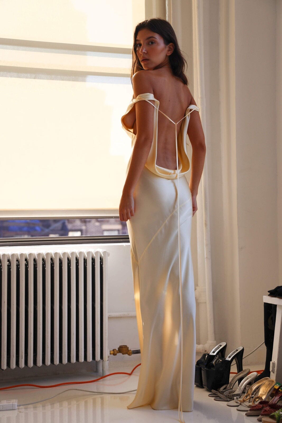 Silk Elegance Maxi Dress
