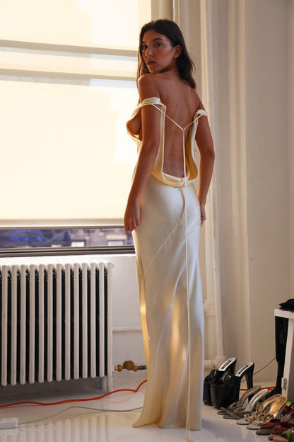 Silk Elegance Maxi Dress