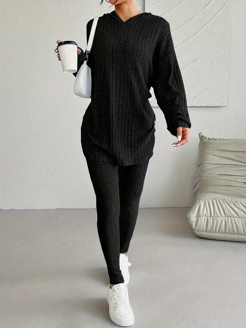Flatter-Fit Long Hooded Top