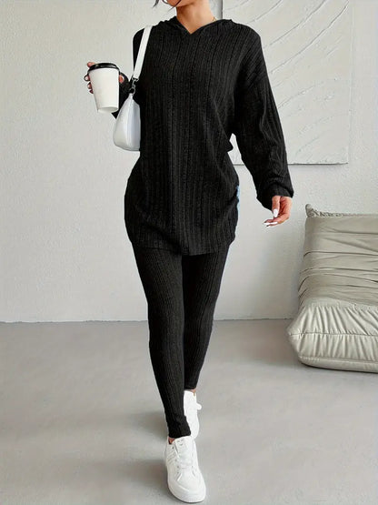 Flatter-Fit Long Hooded Top