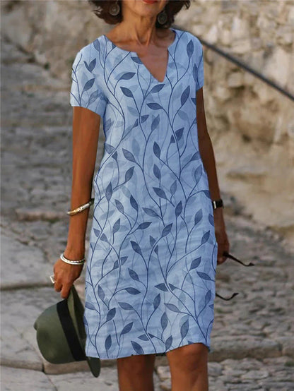 Elegant Fit V-Neck Dress