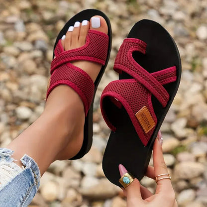 Elegant Support Mesh Sandals