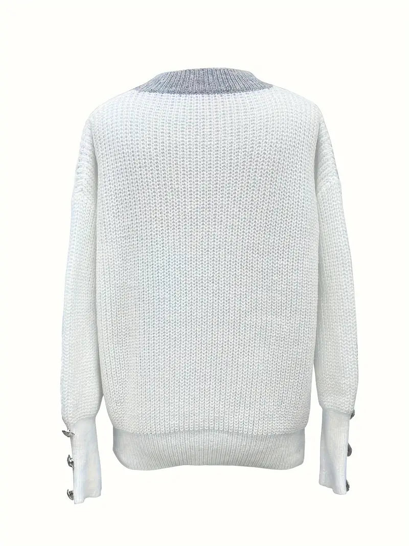 Shape-Flattering V-Neck Jumper