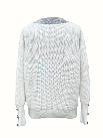 Shape-Flattering V-Neck Jumper