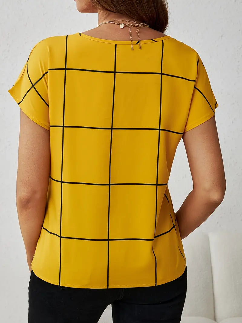 Plaid Soft-Touch Jumper