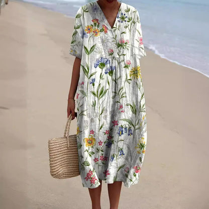 Radiant Floral Summer Dress