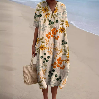 Radiant Floral Summer Dress