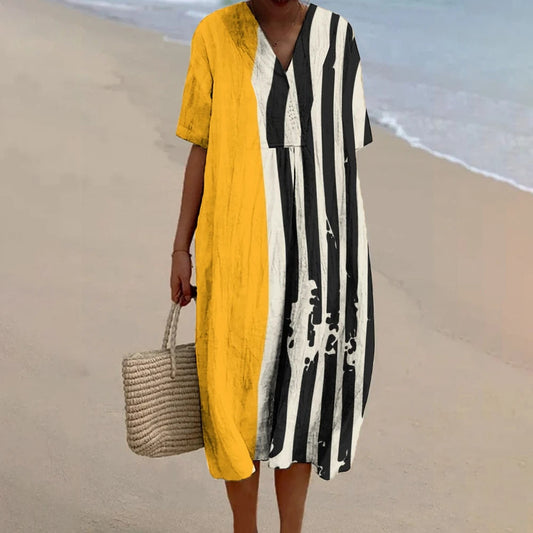 Effortless Elegance Asymmetric Maxi Dress