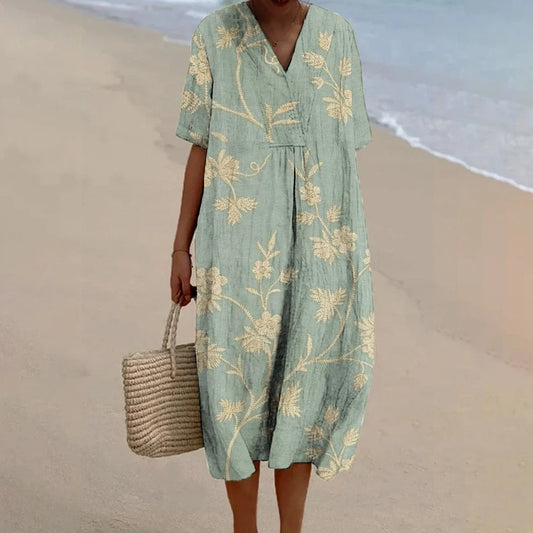 Effortless Chic Printed A-Line Dress