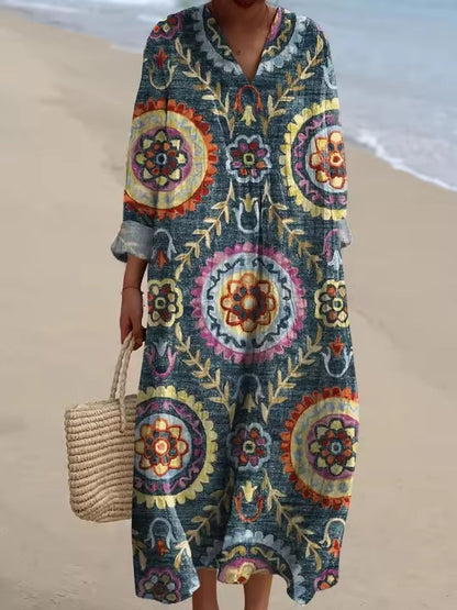 Effortless Floral Elegance Dress