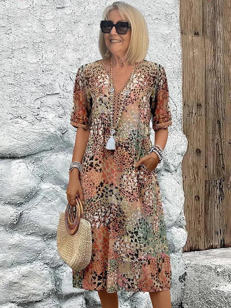Graceful Comfort Midi Dress