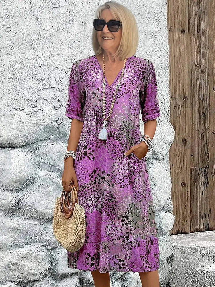 Easy-Fit Floral Maxi Dress