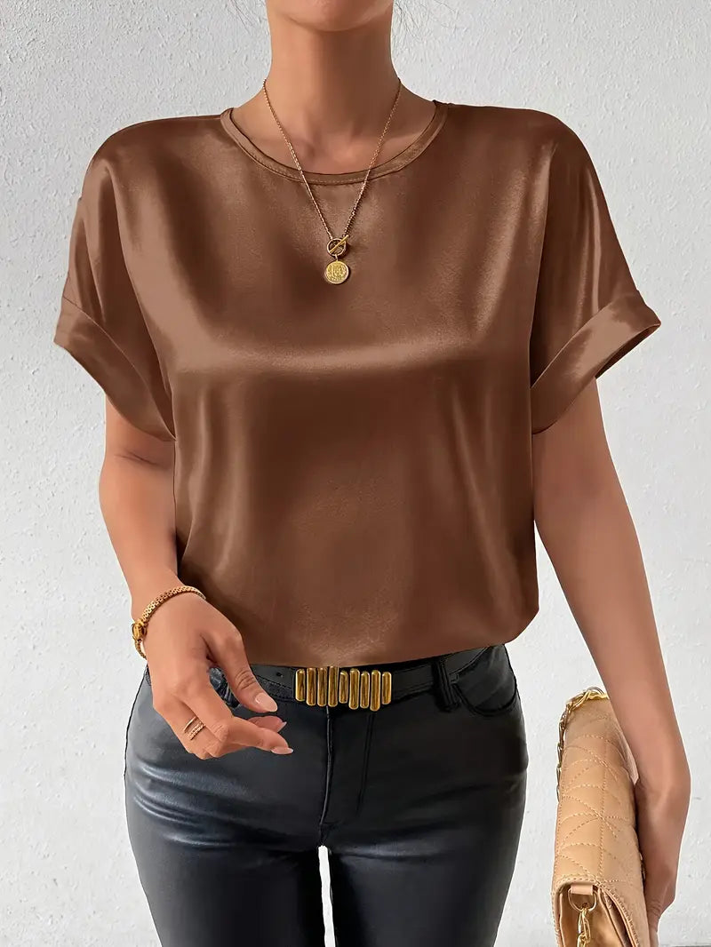 Crease-Resist Batwing Blouse