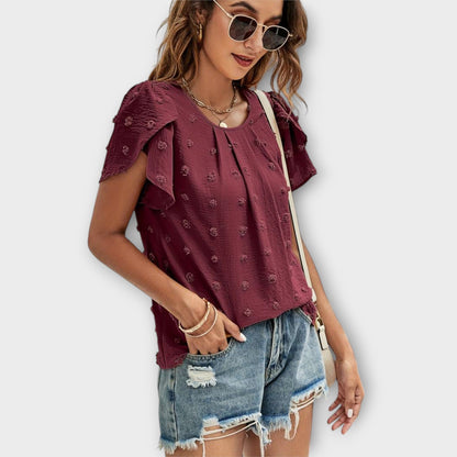 Swiss Dot Graceful Blouse