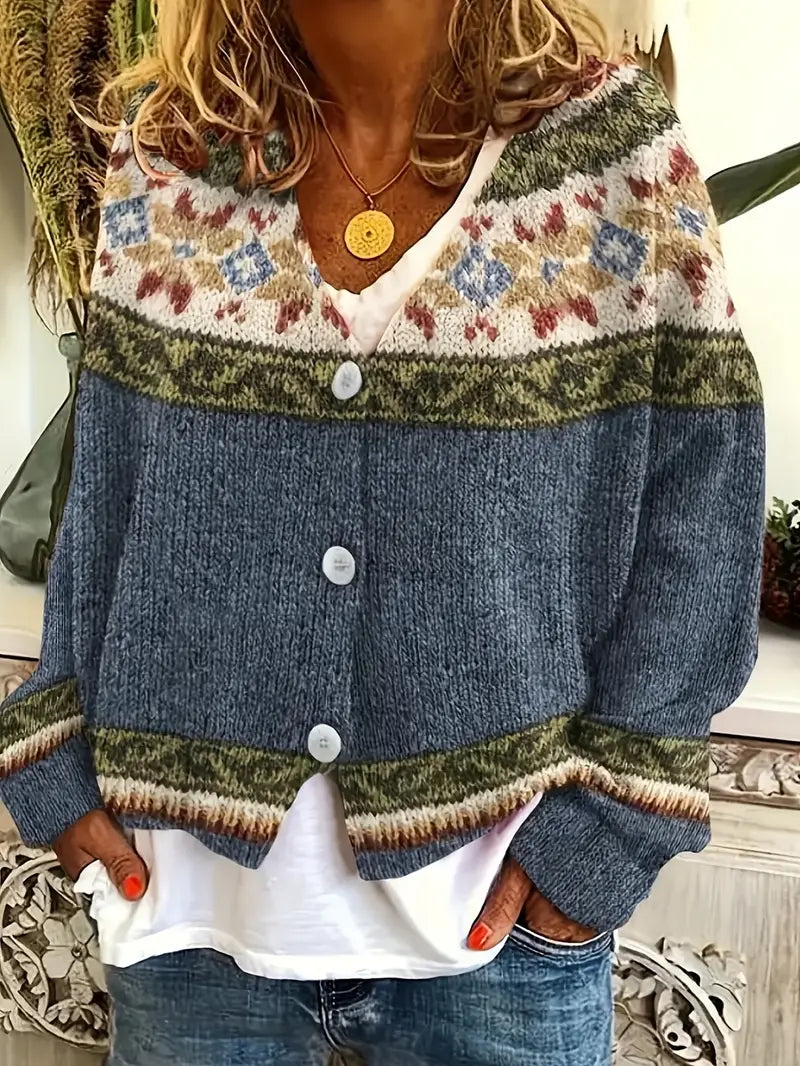 Striped Easy-Care Cardigan