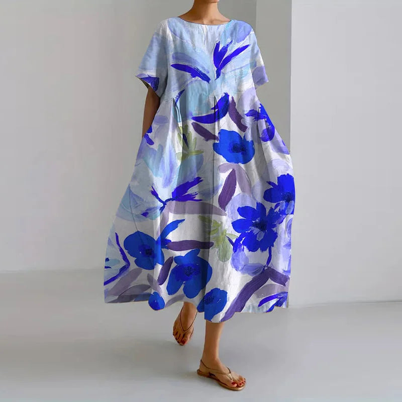 Effortless-Elegance Floral Dress