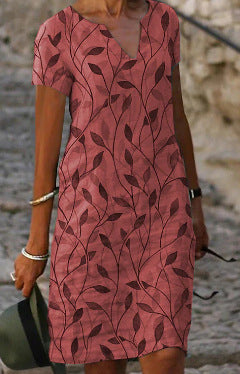 Elegant Fit V-Neck Dress