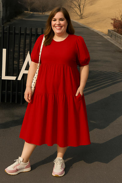 Flowy-Elegance Tiered Dress