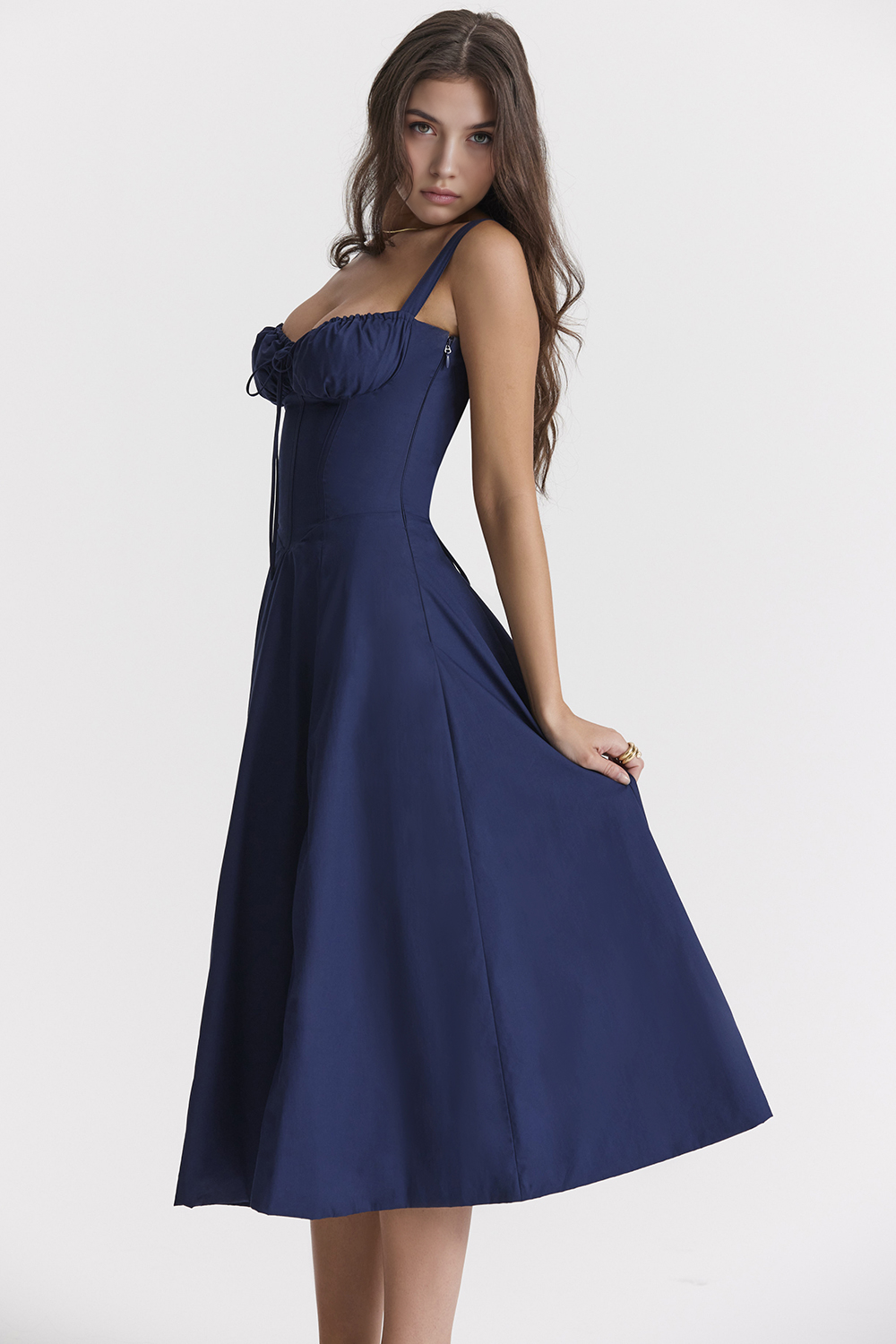 Vintage-Style Midi Dress