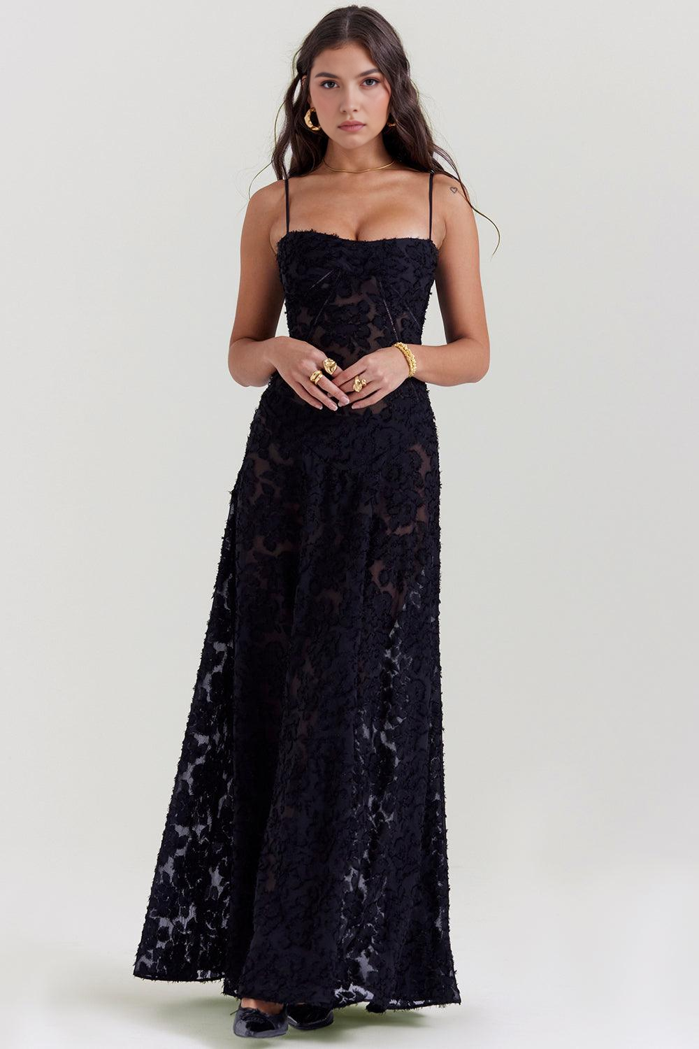 Romantic Floral Gown for Timeless Beauty