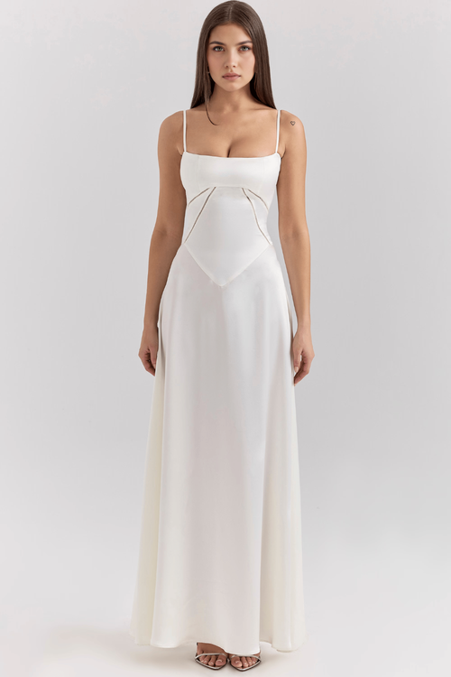 Chic Bustier Gown for Enchanting Evenings