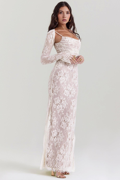 Radiant Elegance Lace Maxi Dress