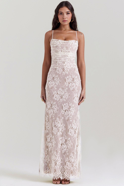 Radiant Elegance Lace Maxi Dress