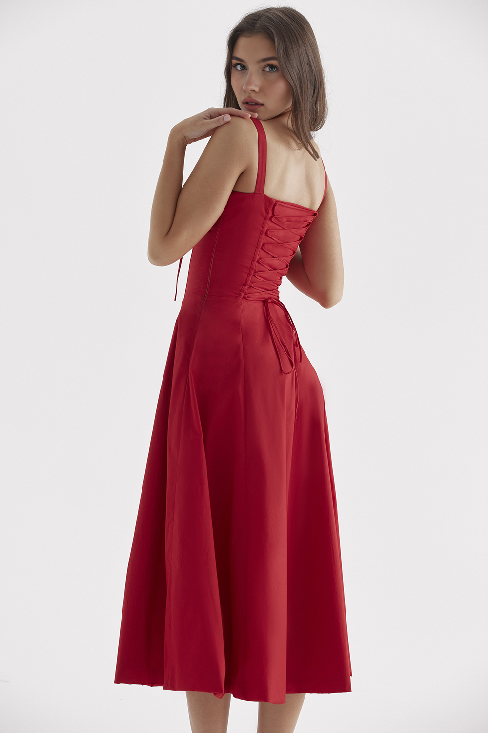 Vintage-Style Midi Dress