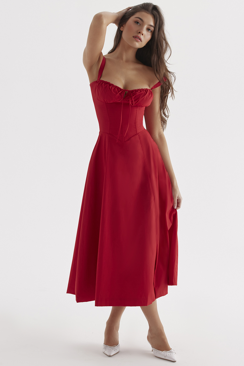 Vintage-Style Midi Dress