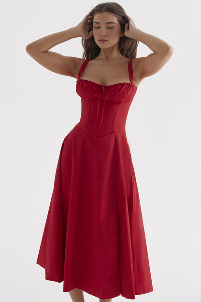 Vintage-Style Midi Dress