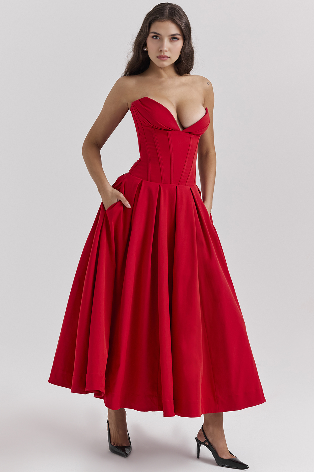 Elegance Tulle Midi Dress