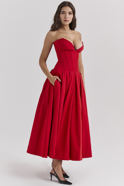 Elegance Tulle Midi Dress