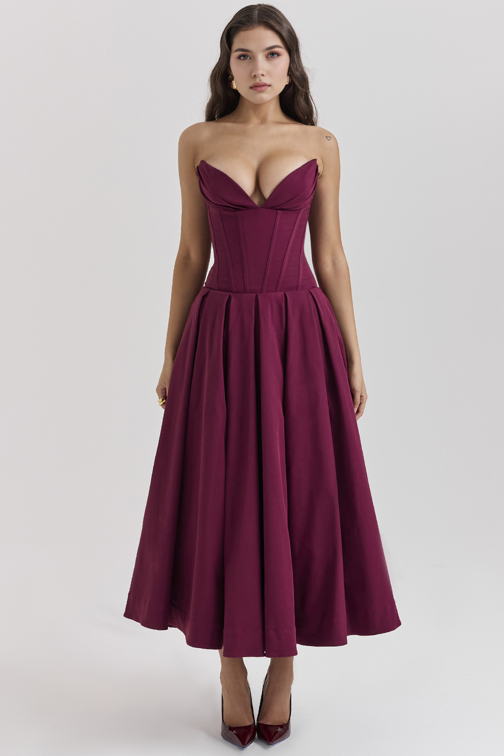 Elegance Tulle Midi Dress