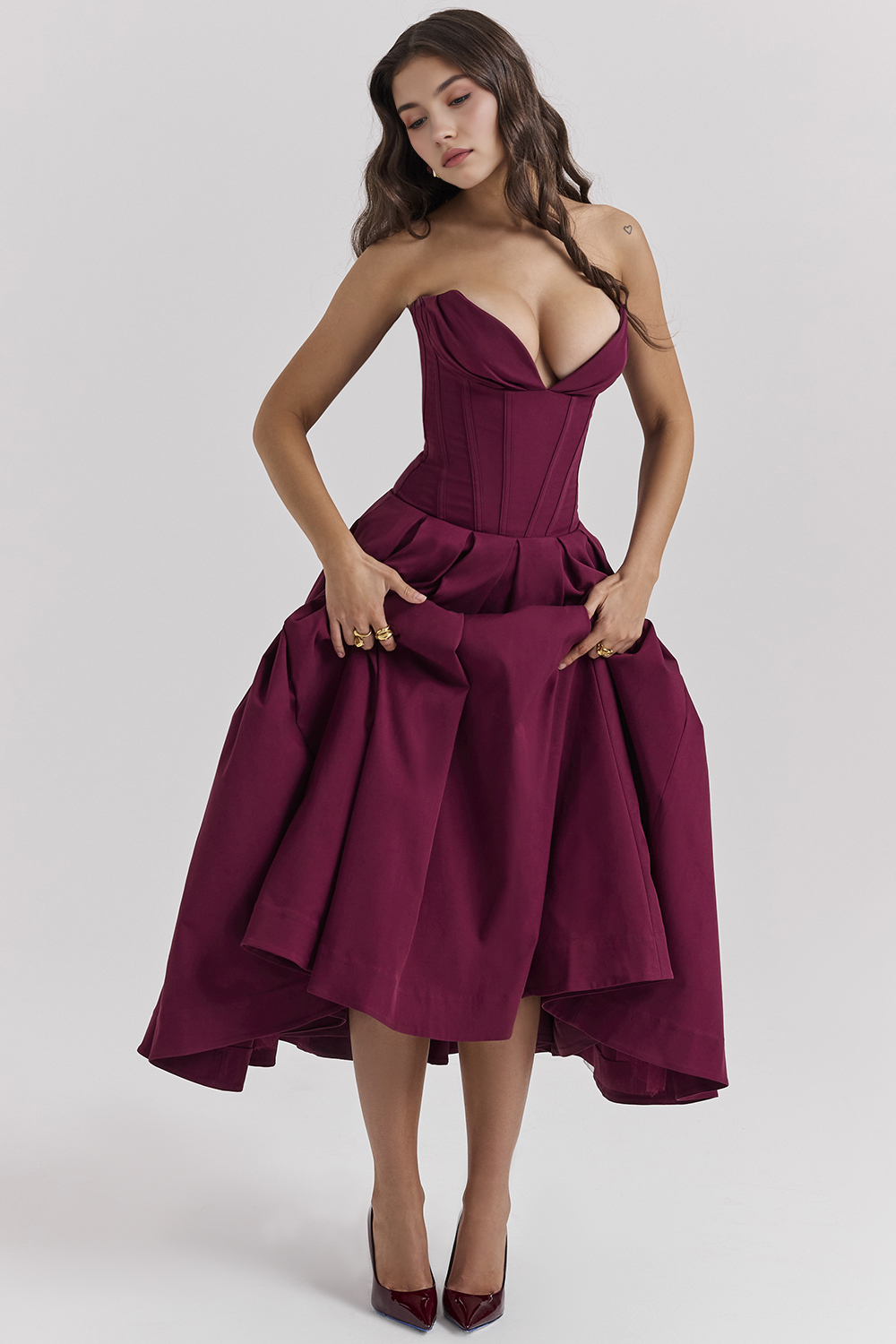 Elegance Tulle Midi Dress