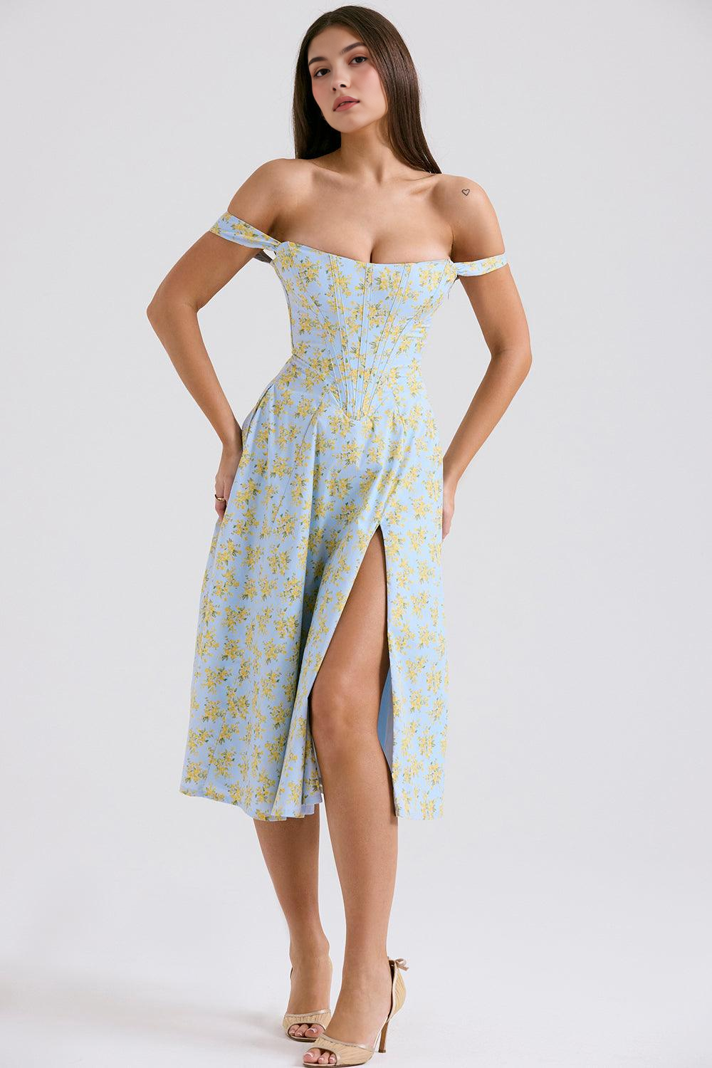 Floral-Fit Midi Dress