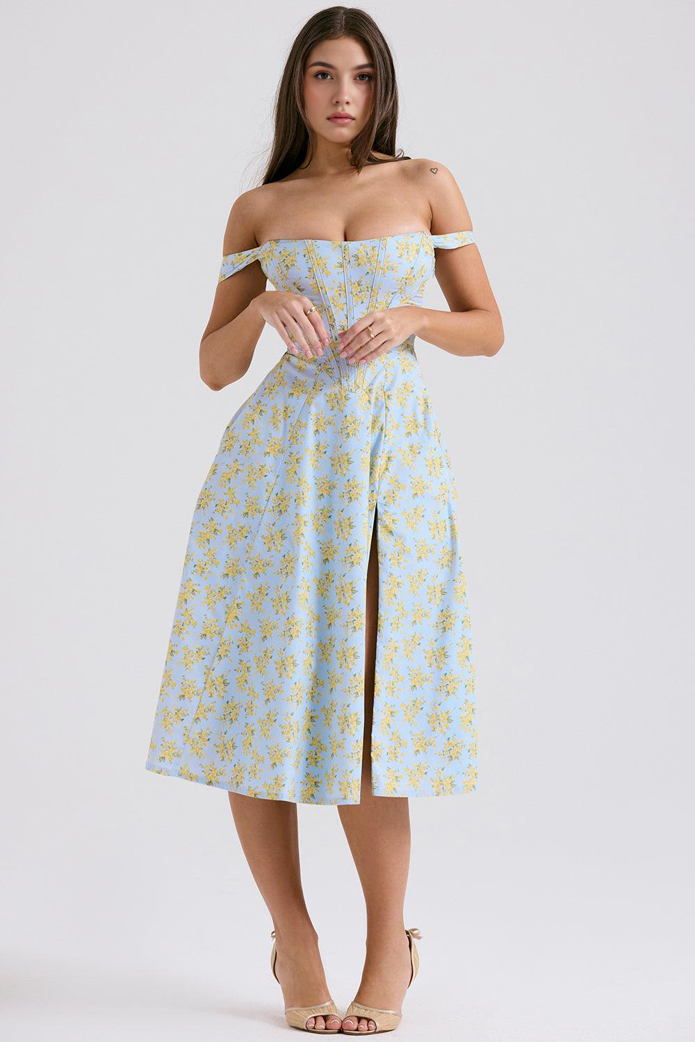 Floral-Fit Midi Dress