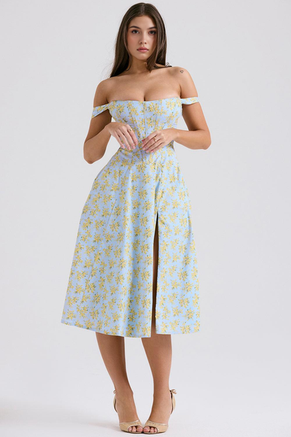 Floral-Fit Midi Dress