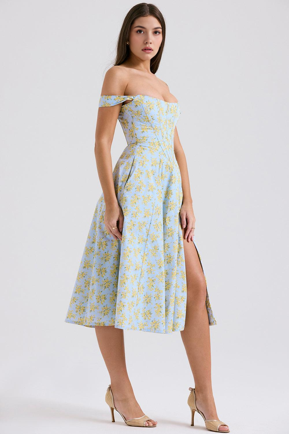 Floral-Fit Midi Dress