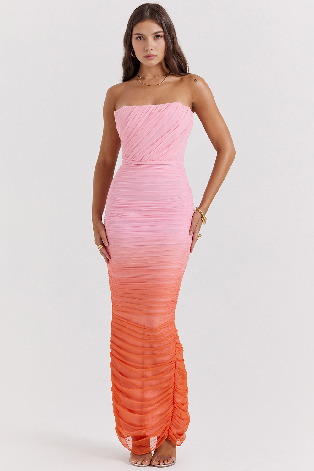 Ombre-Corseted Dress