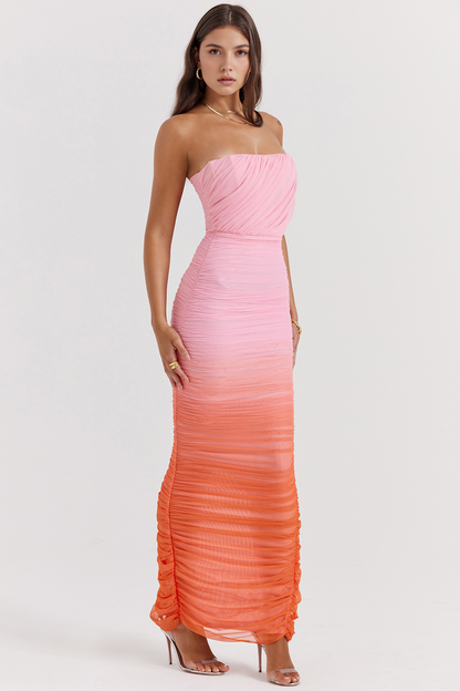 Ombre-Corseted Dress
