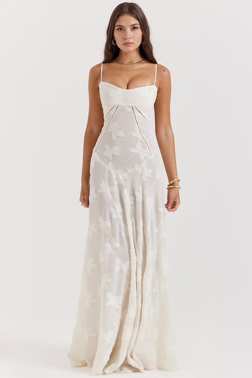 Romantic Floral Gown for Timeless Beauty