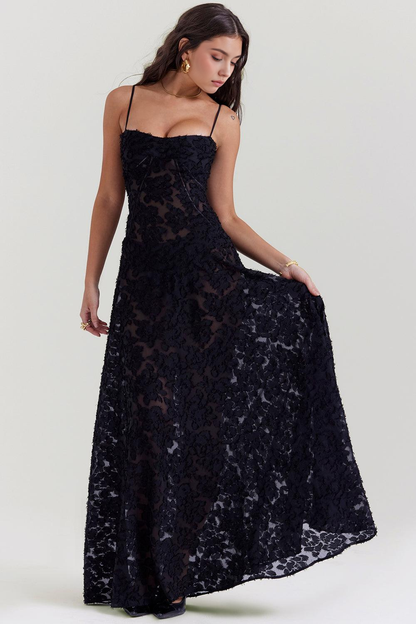 Romantic Floral Gown for Timeless Beauty