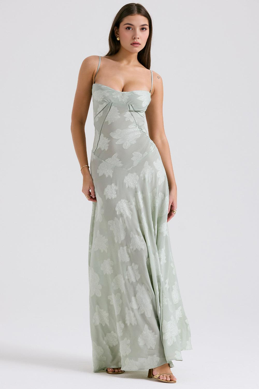 Romantic Floral Gown for Timeless Beauty