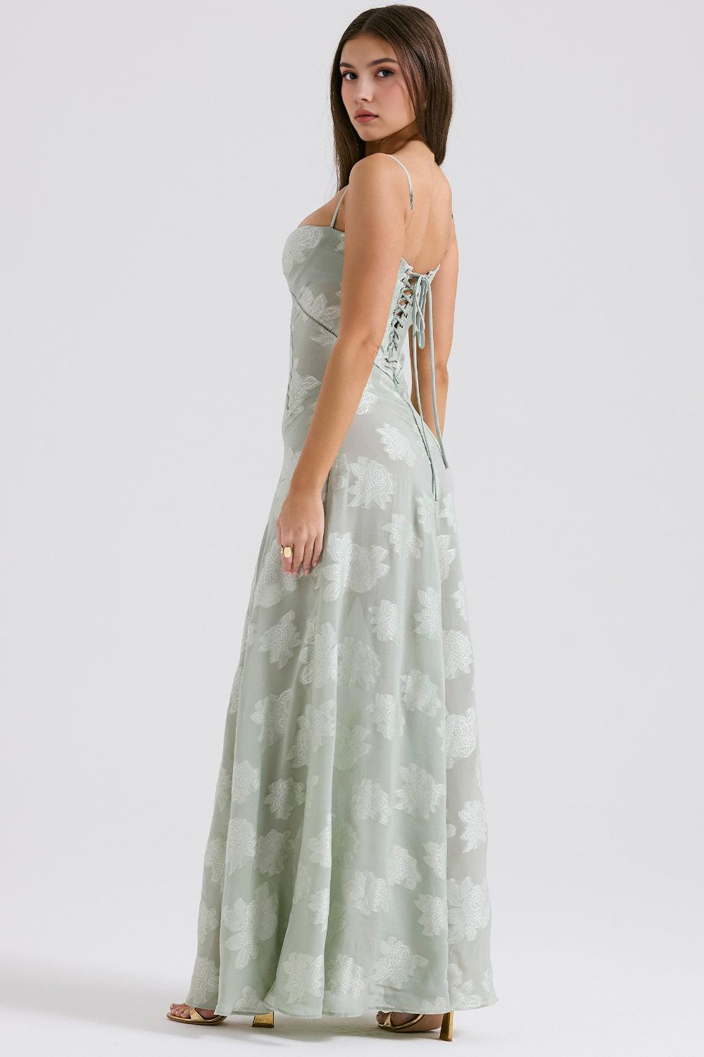 Romantic Floral Gown for Timeless Beauty