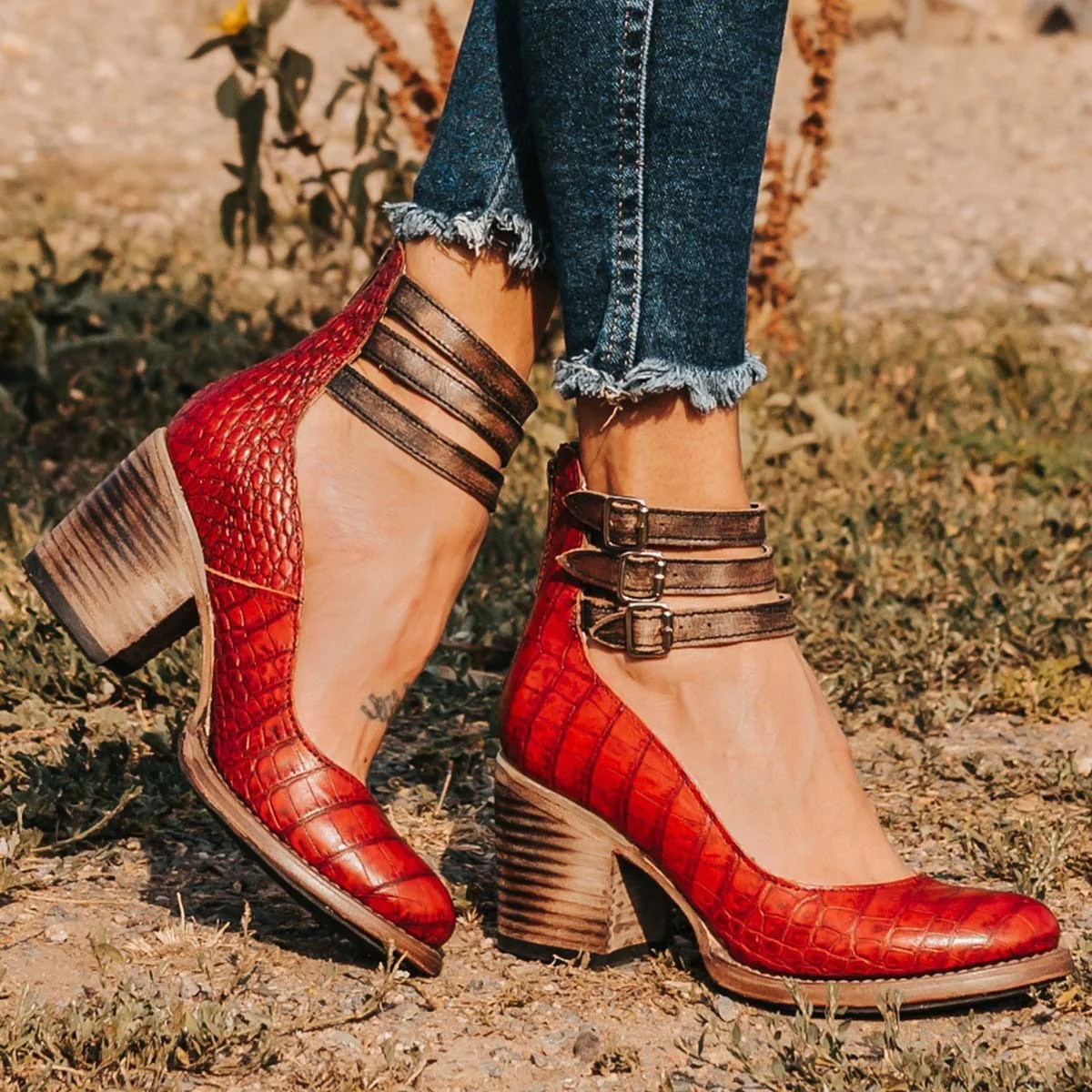 Ginevra Chic-Strap Heels