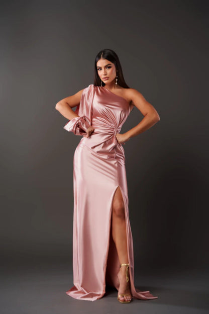 Elegant Satin Maxi for Radiant Nights