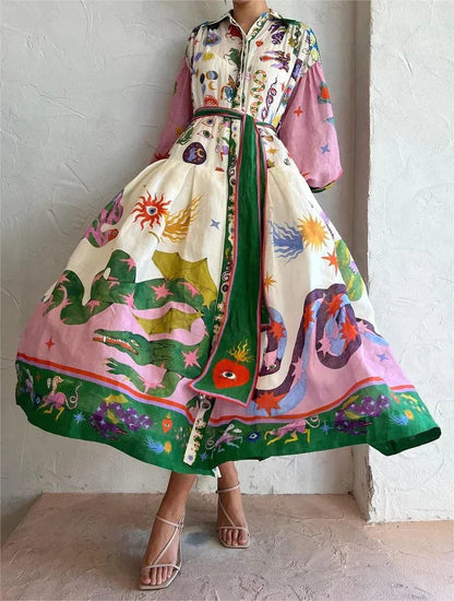 Italian-Elegance Maxi Dress